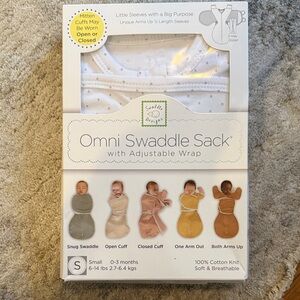 Swaddle Designs Omni Swaddle Sack - White with Gold Dots